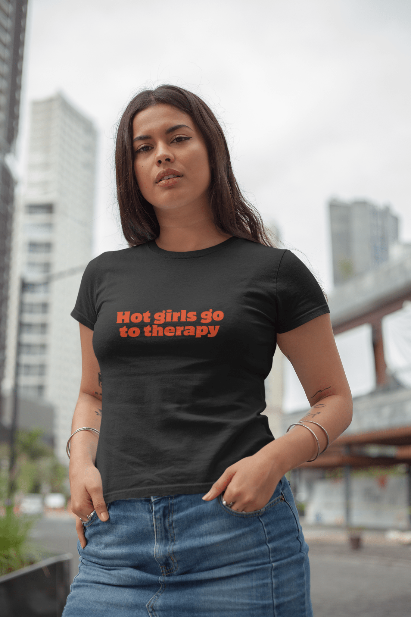 Hot Girls Go To Therapy T-Shirt - The Kaleshi Collective