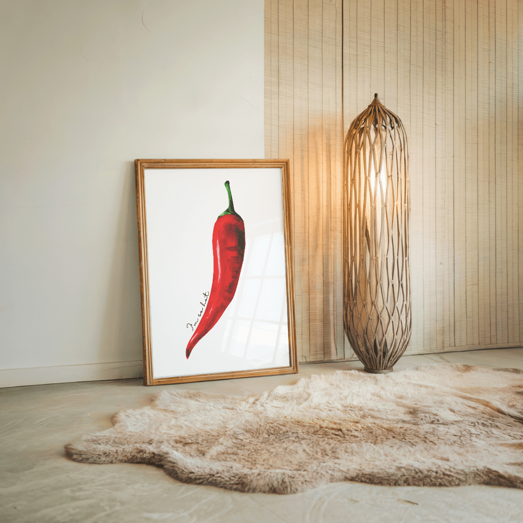 I'm So Hot Chilli Poster - A2 Size - The Kaleshi Collective
