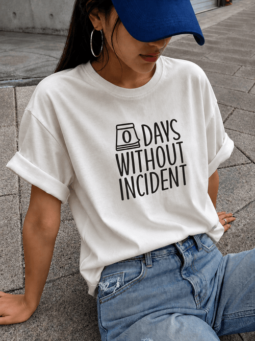 0 Days Without Incident T-Shirt - The Kaleshi Collective