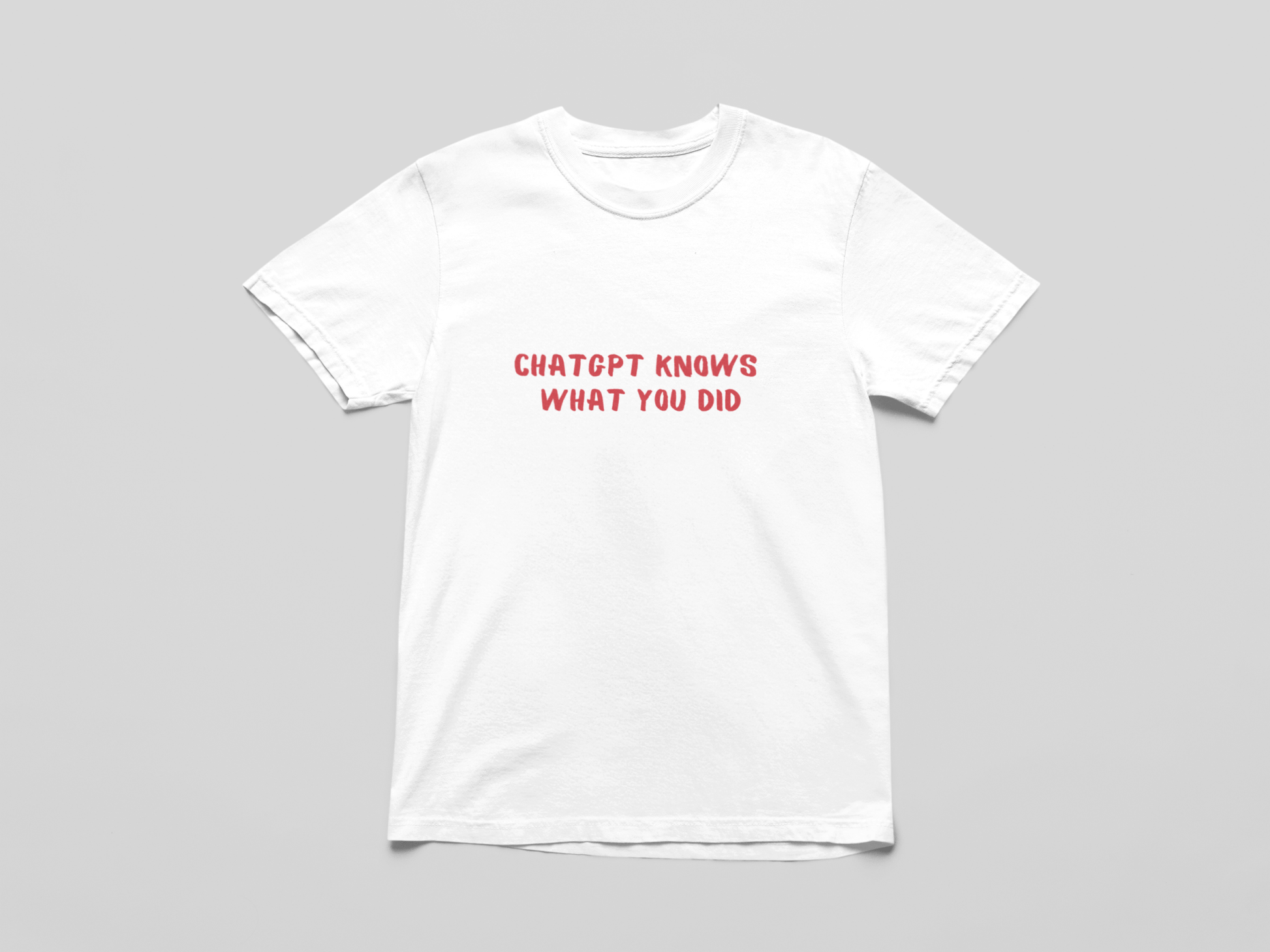 ChatGPT Knows What You Did Oversized T-Shirt - The Kaleshi Collective