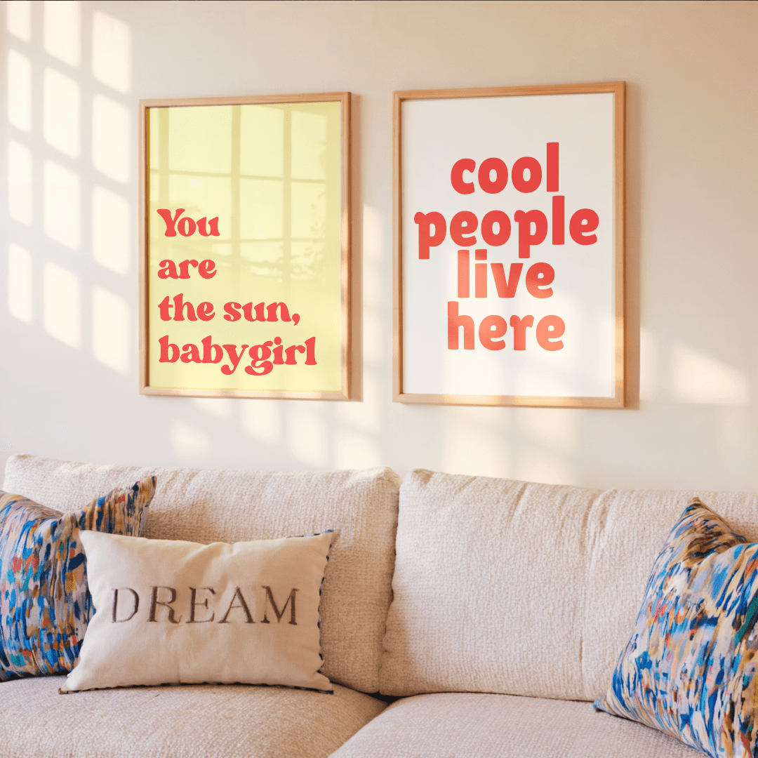 Cool People Live Here Poster - A2 Size - The Kaleshi Collective