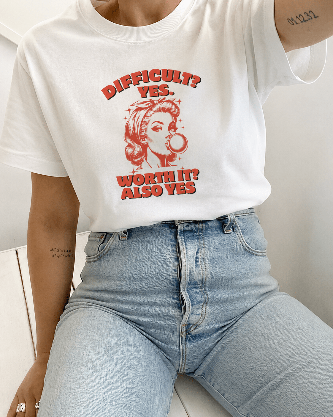 Difficult? Yes. Worth it? Also Yes. T-Shirt - The Kaleshi Collective