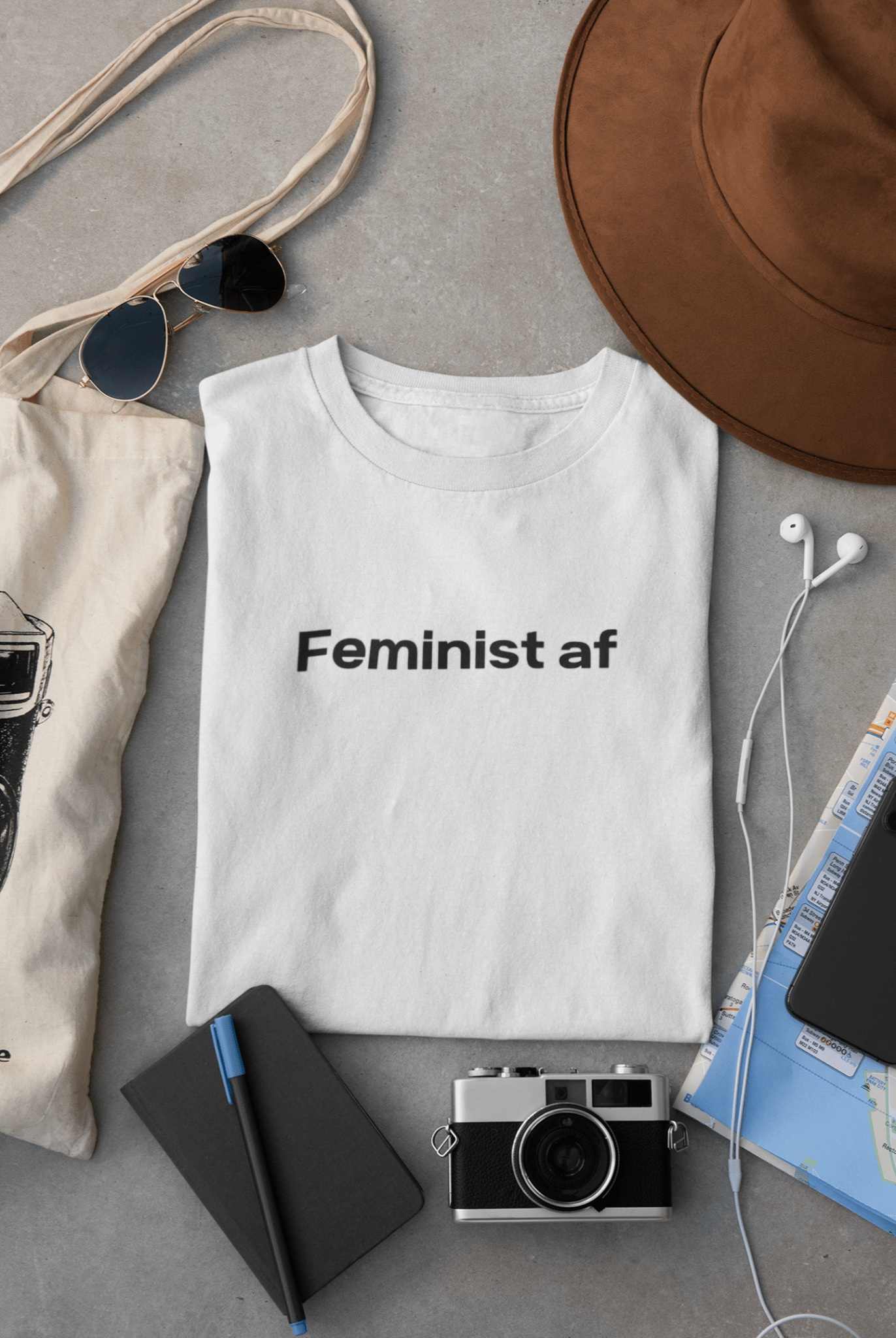 Feminist AF T-Shirt - The Kaleshi Collective