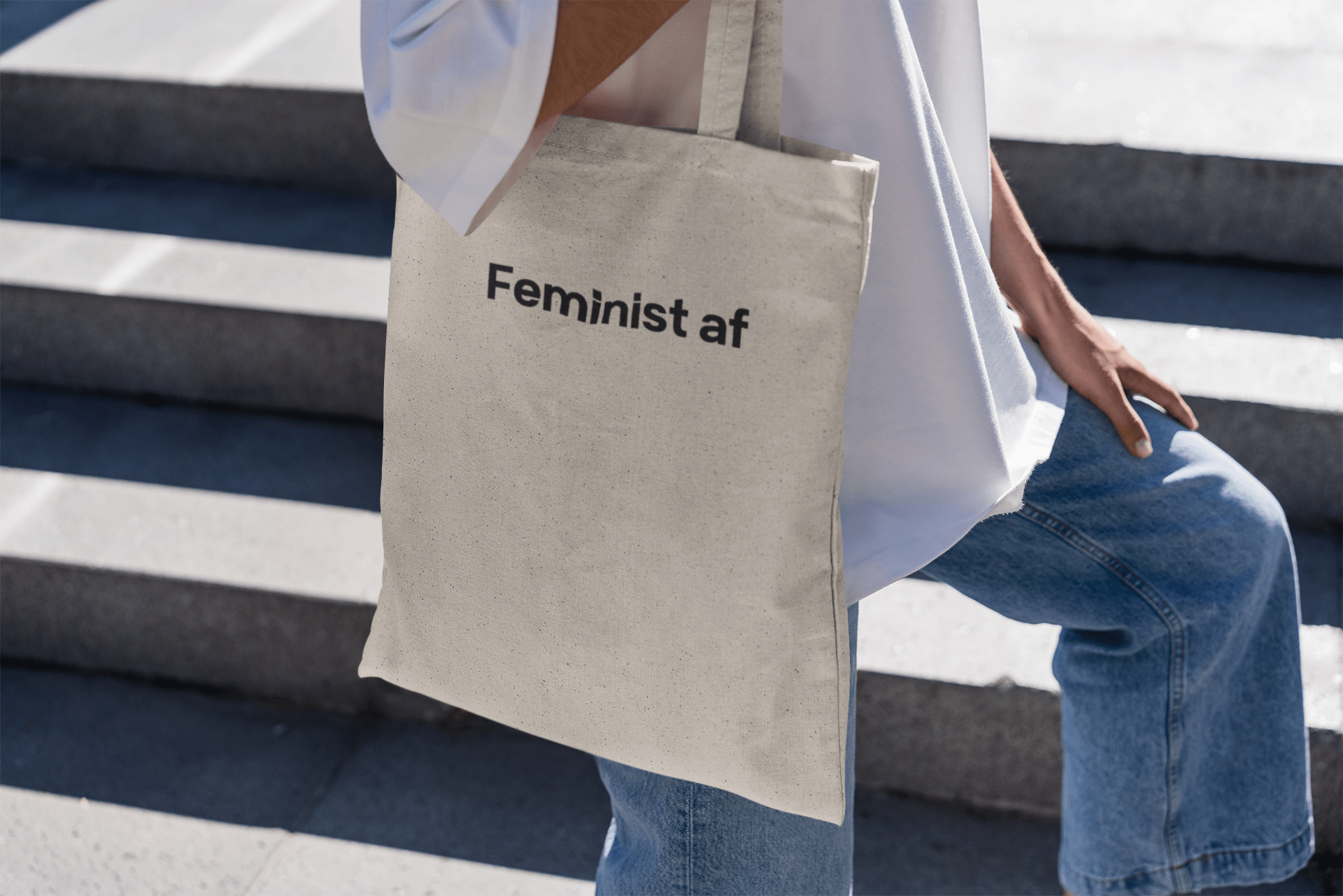 Feminist AF Tote Bag - One Size - The Kaleshi Collective