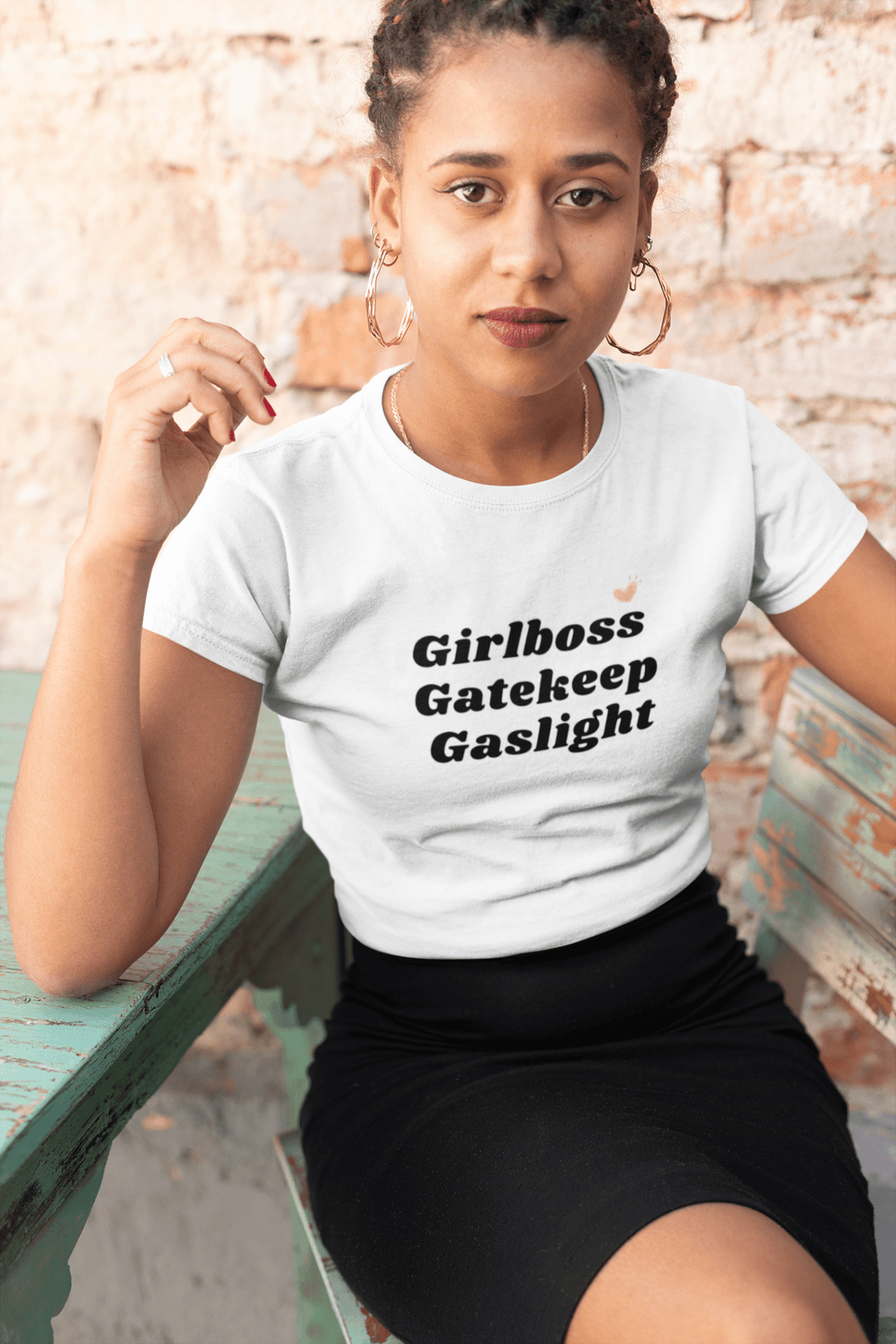 Girlboss. Gatekeep. Gaslight. T-Shirt - The Kaleshi Collective