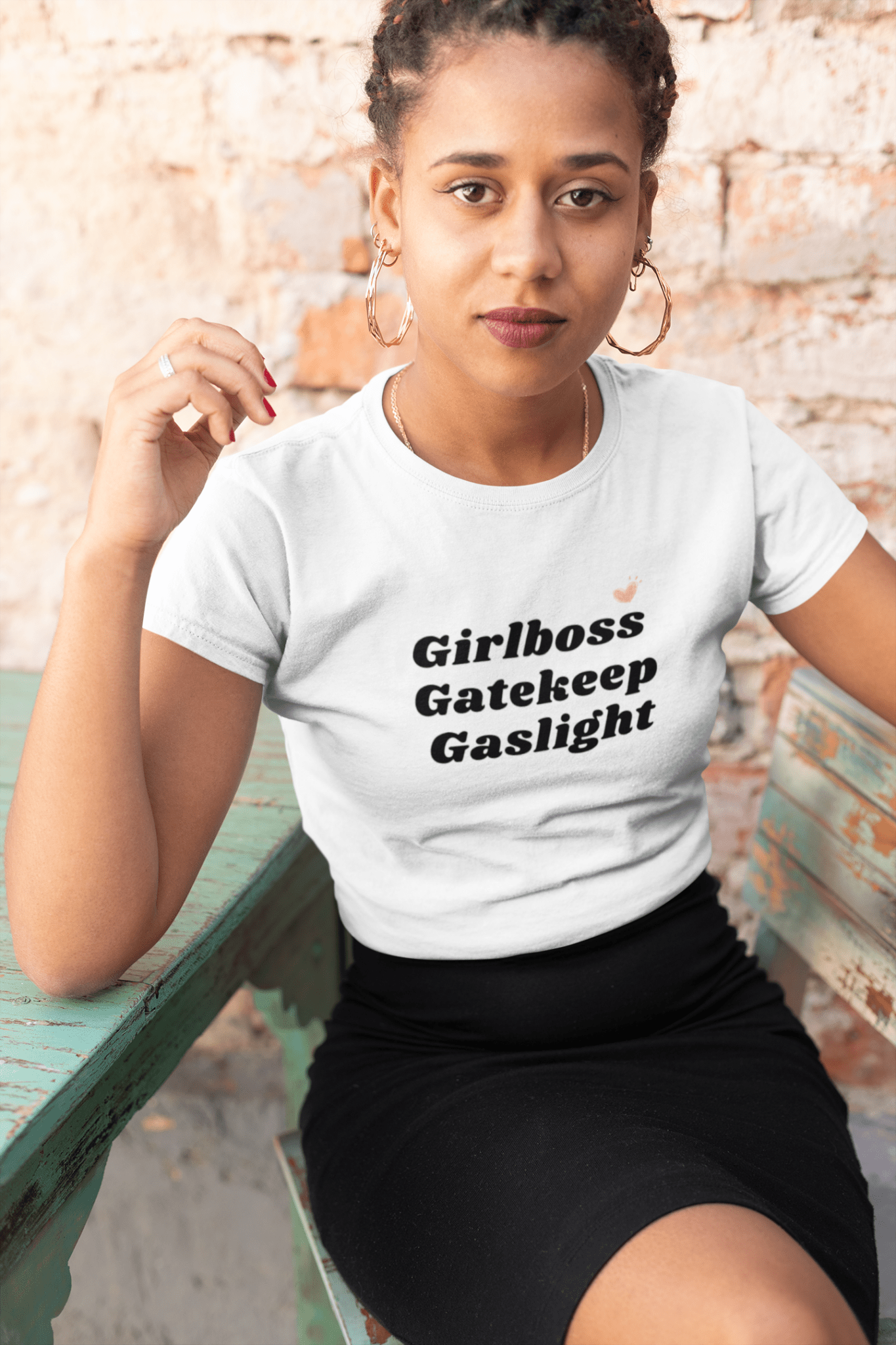 Girlboss. Gatekeep. Gaslight. T-Shirt - The Kaleshi Collective