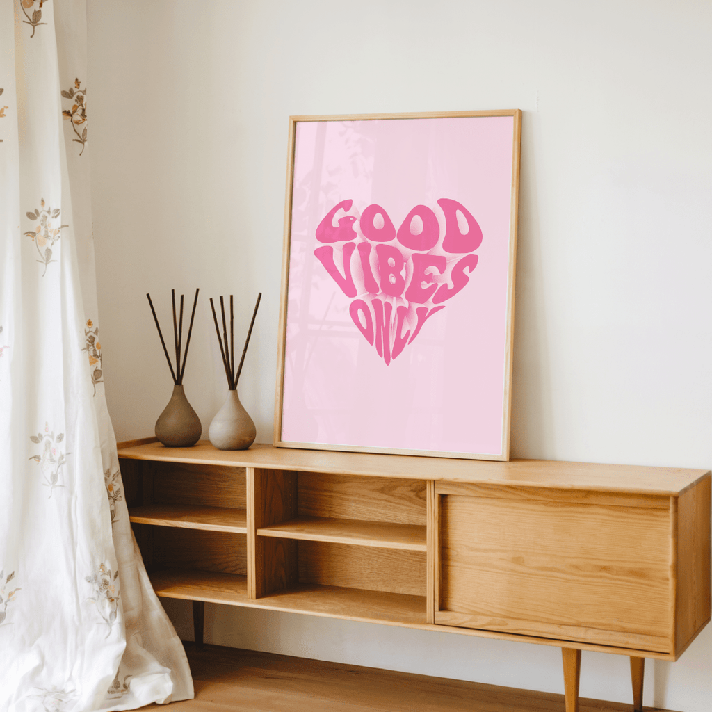 Good Vibes Only Poster - A2 Size - The Kaleshi Collective