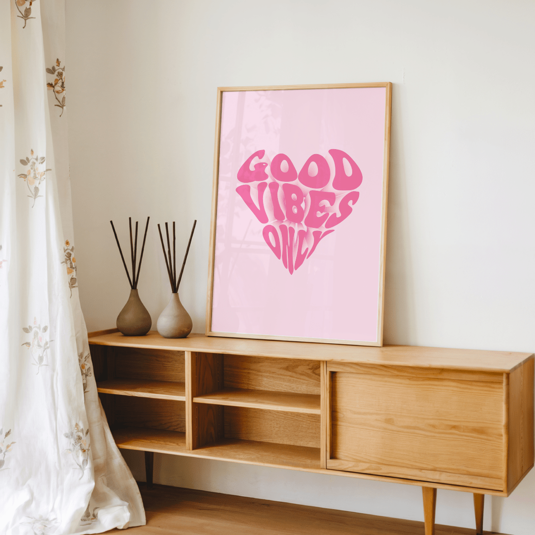 Good Vibes Only Poster - A2 Size - The Kaleshi Collective