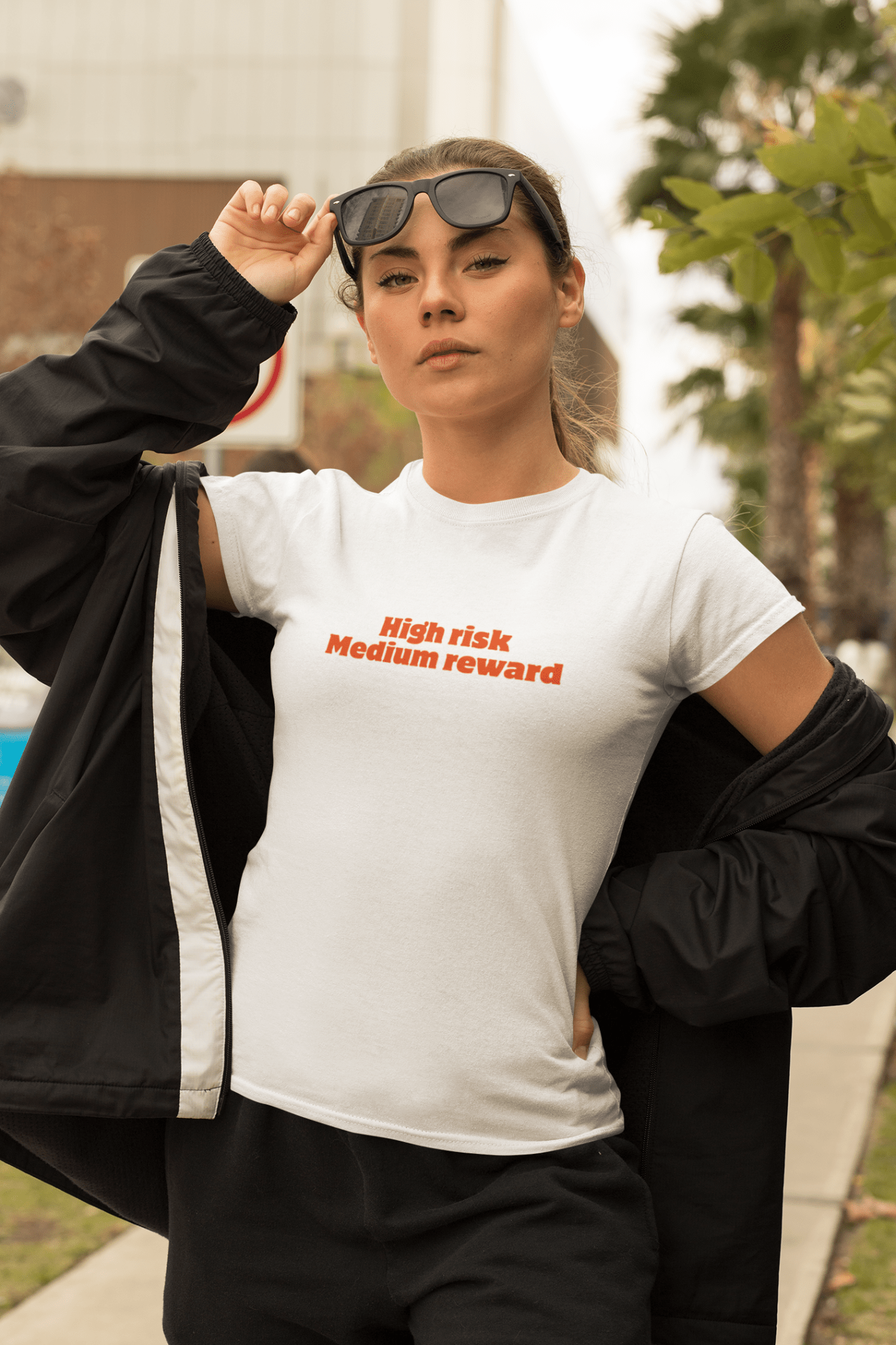 High risk Medium reward T-Shirt - The Kaleshi Collective
