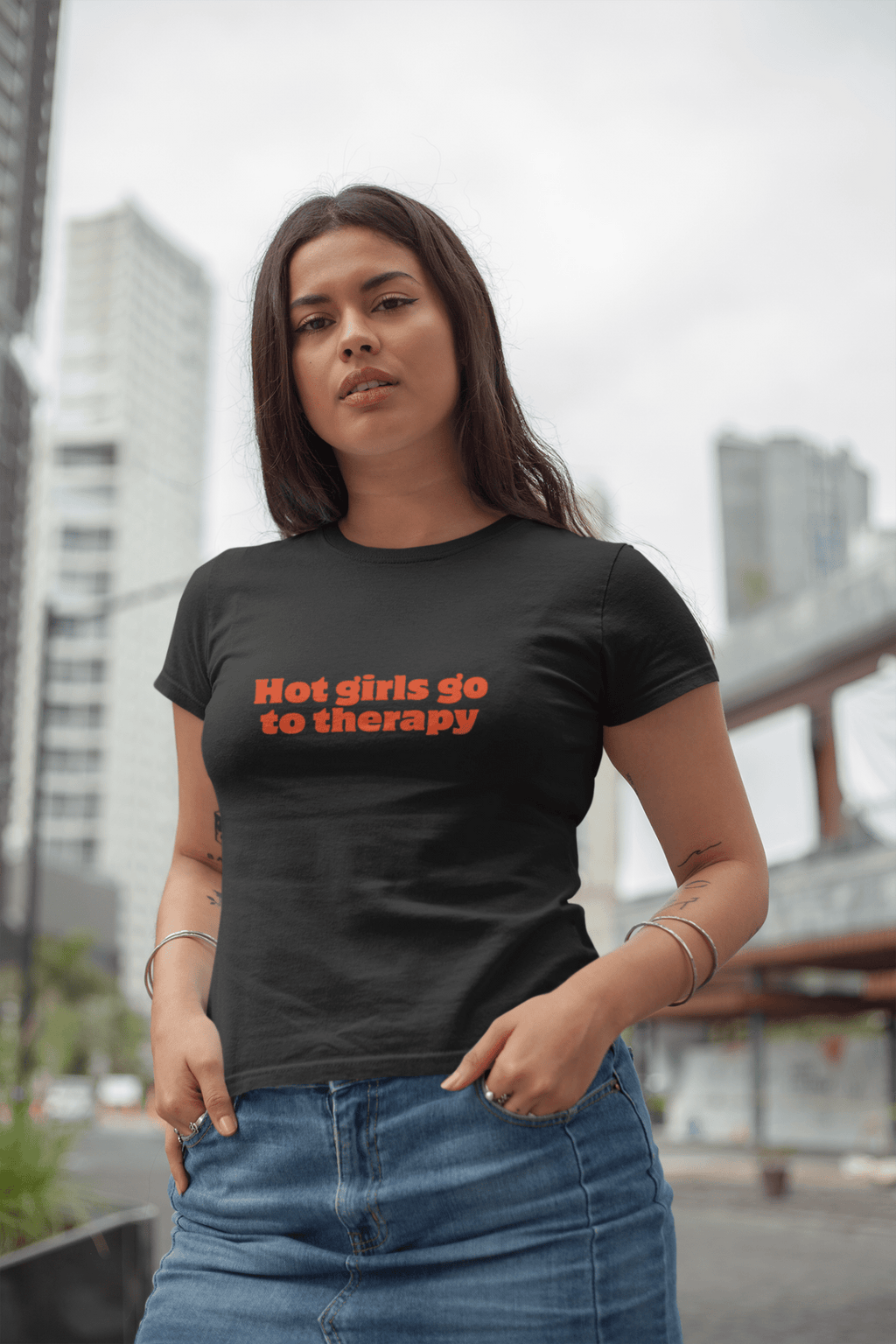 Hot Girls Go To Therapy T-Shirt - The Kaleshi Collective