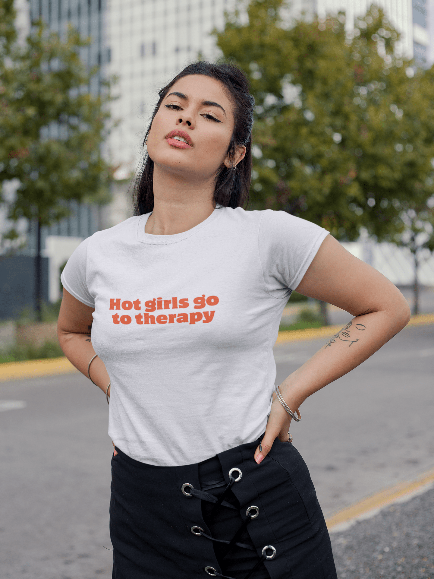 Hot Girls Go To Therapy T-Shirt - The Kaleshi Collective
