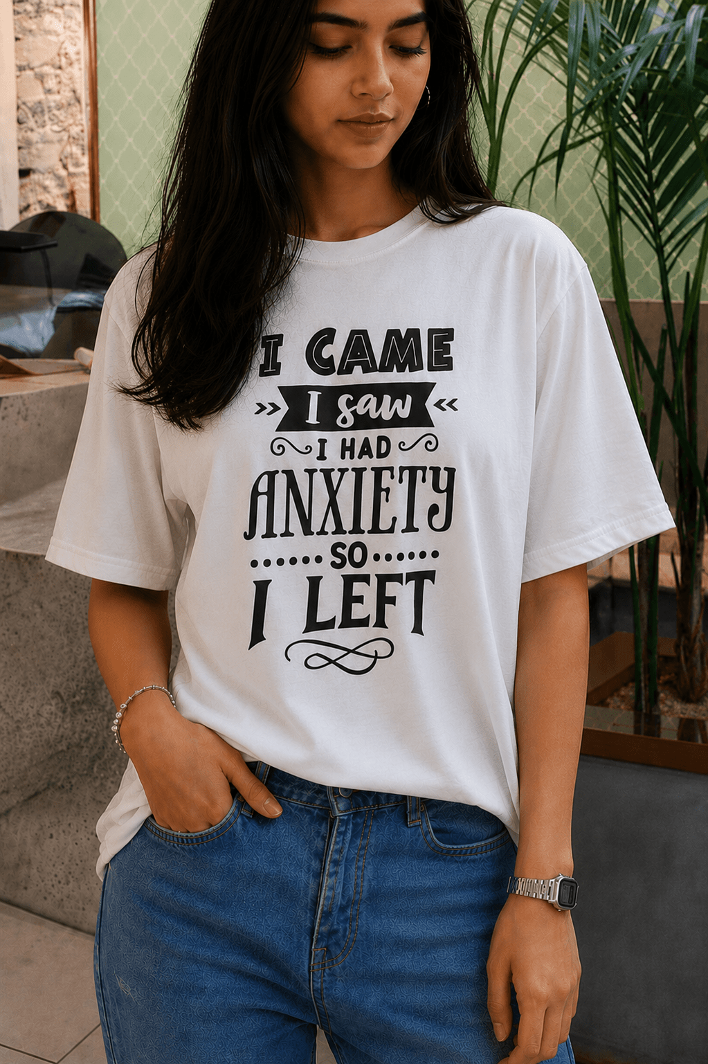 I Came I Saw I Had Anxiety So I Left T-Shirt - The Kaleshi Collective