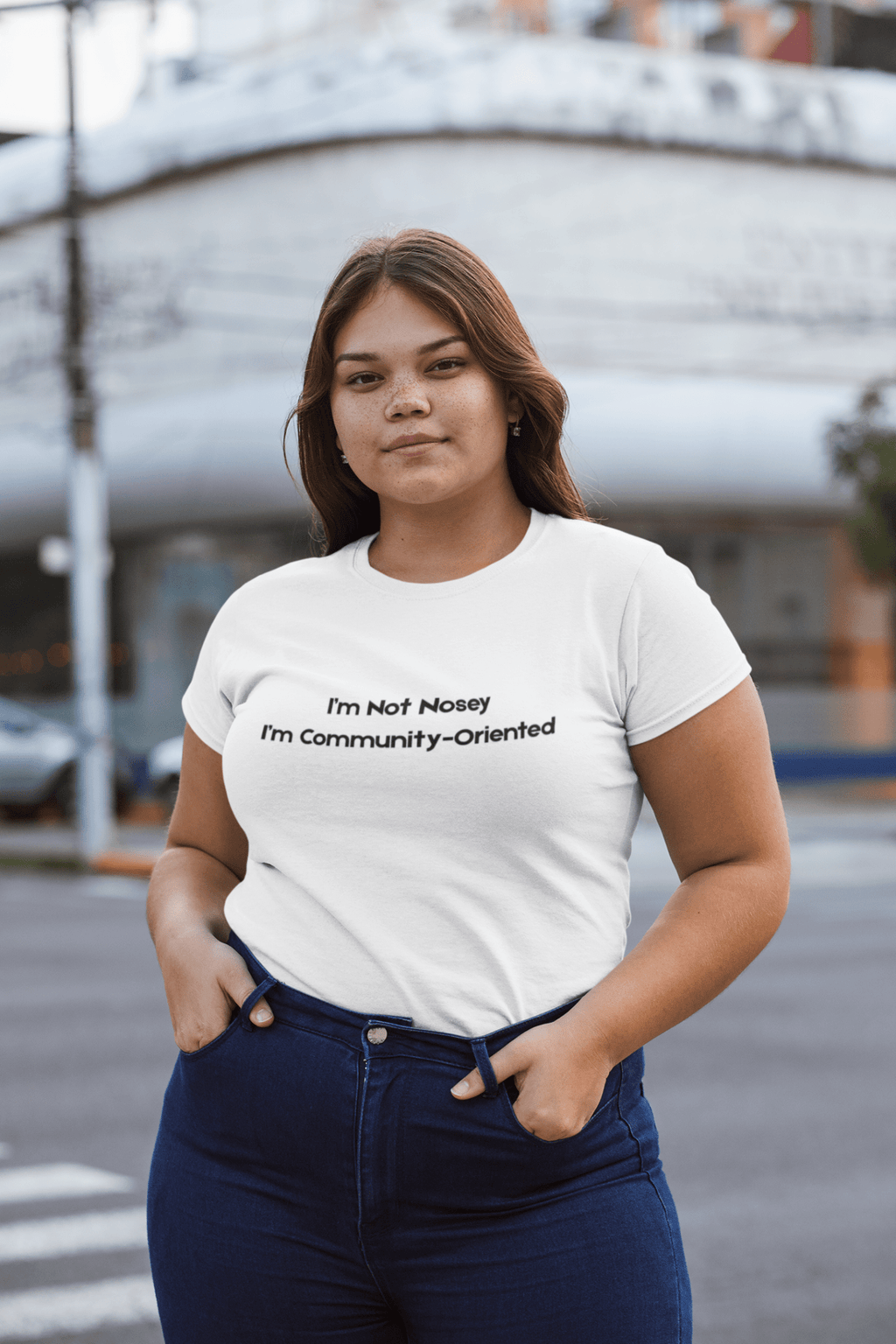 I’m Not Nosey I’m Community - Oriented T-Shirt - The Kaleshi Collective