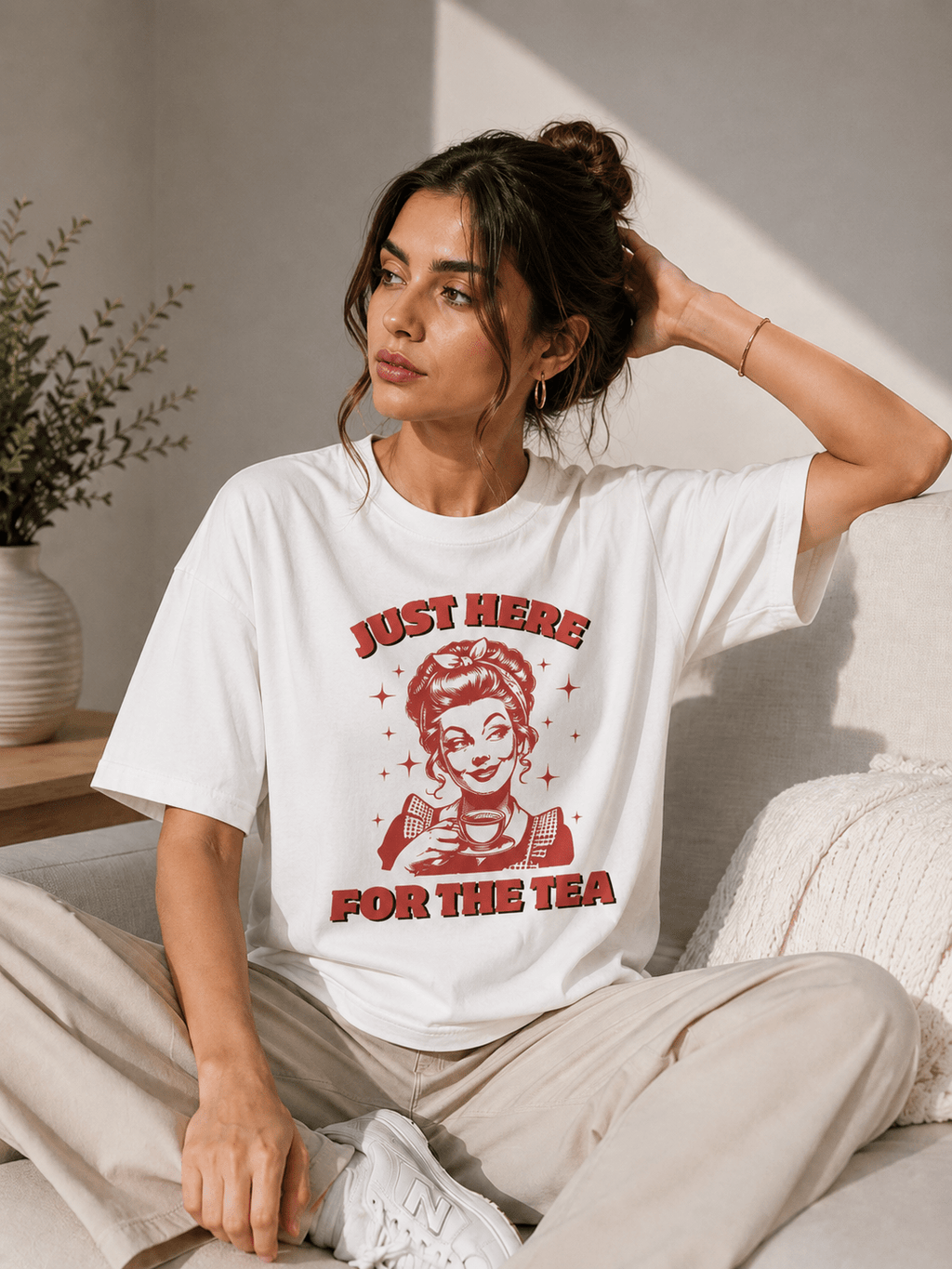Just Here For The Tea T-Shirt - The Kaleshi Collective