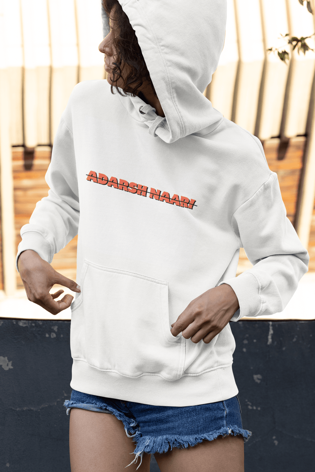 Not Adarsh Naari Hoodie - The Kaleshi Collective