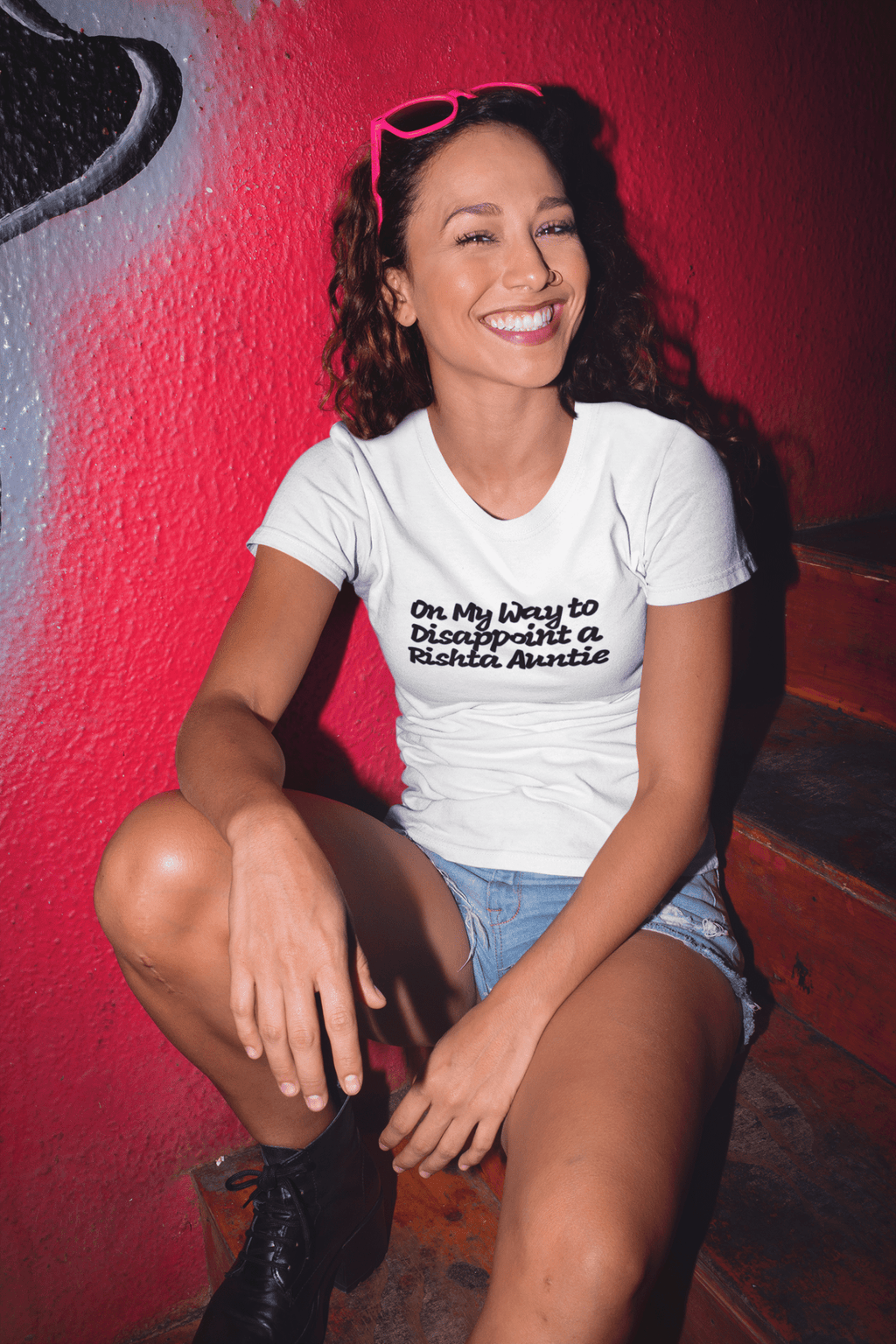On My Way to Disappoint a Rishta Auntie T-Shirt - The Kaleshi Collective