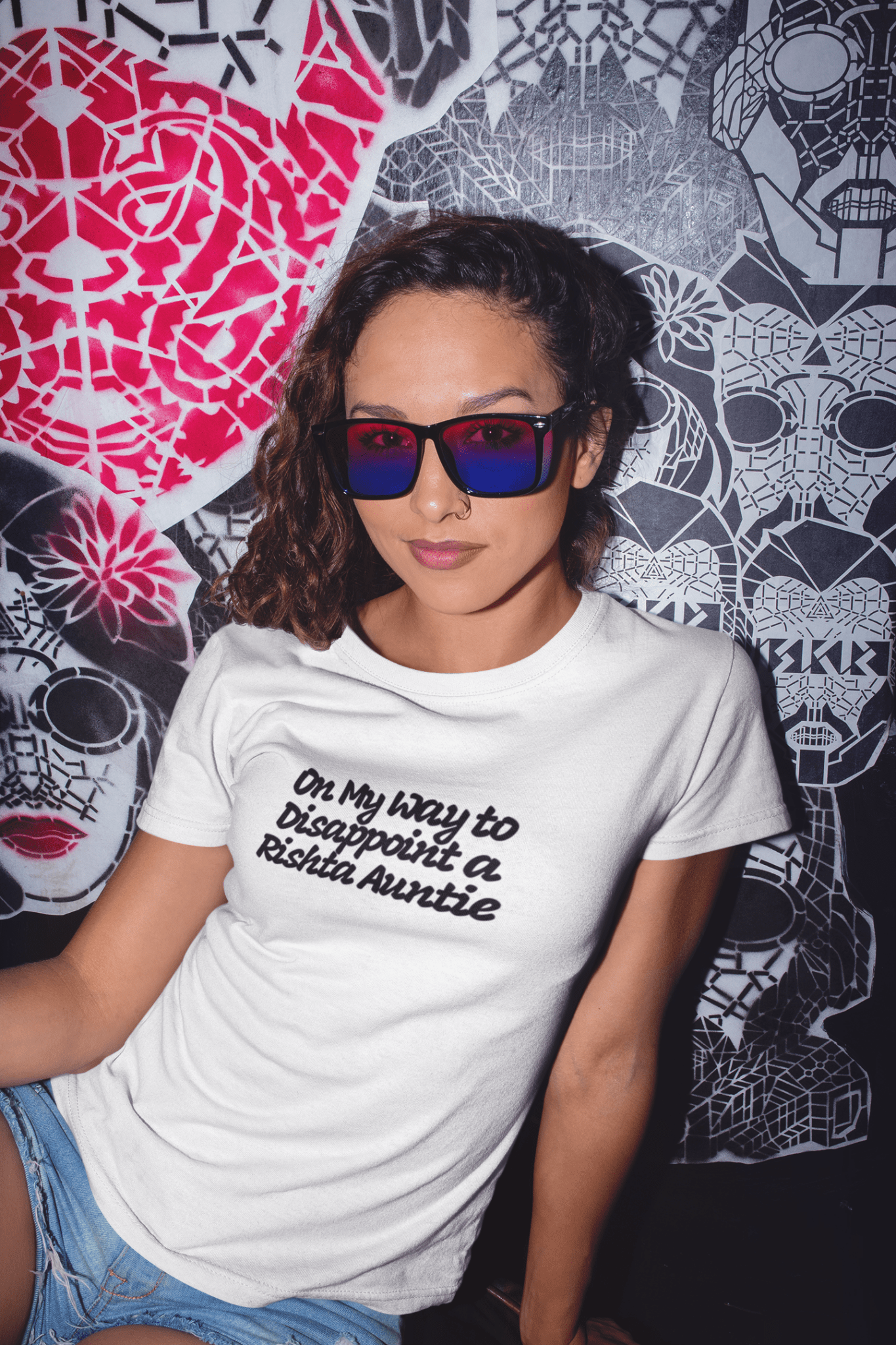 On My Way to Disappoint a Rishta Auntie T-Shirt - The Kaleshi Collective