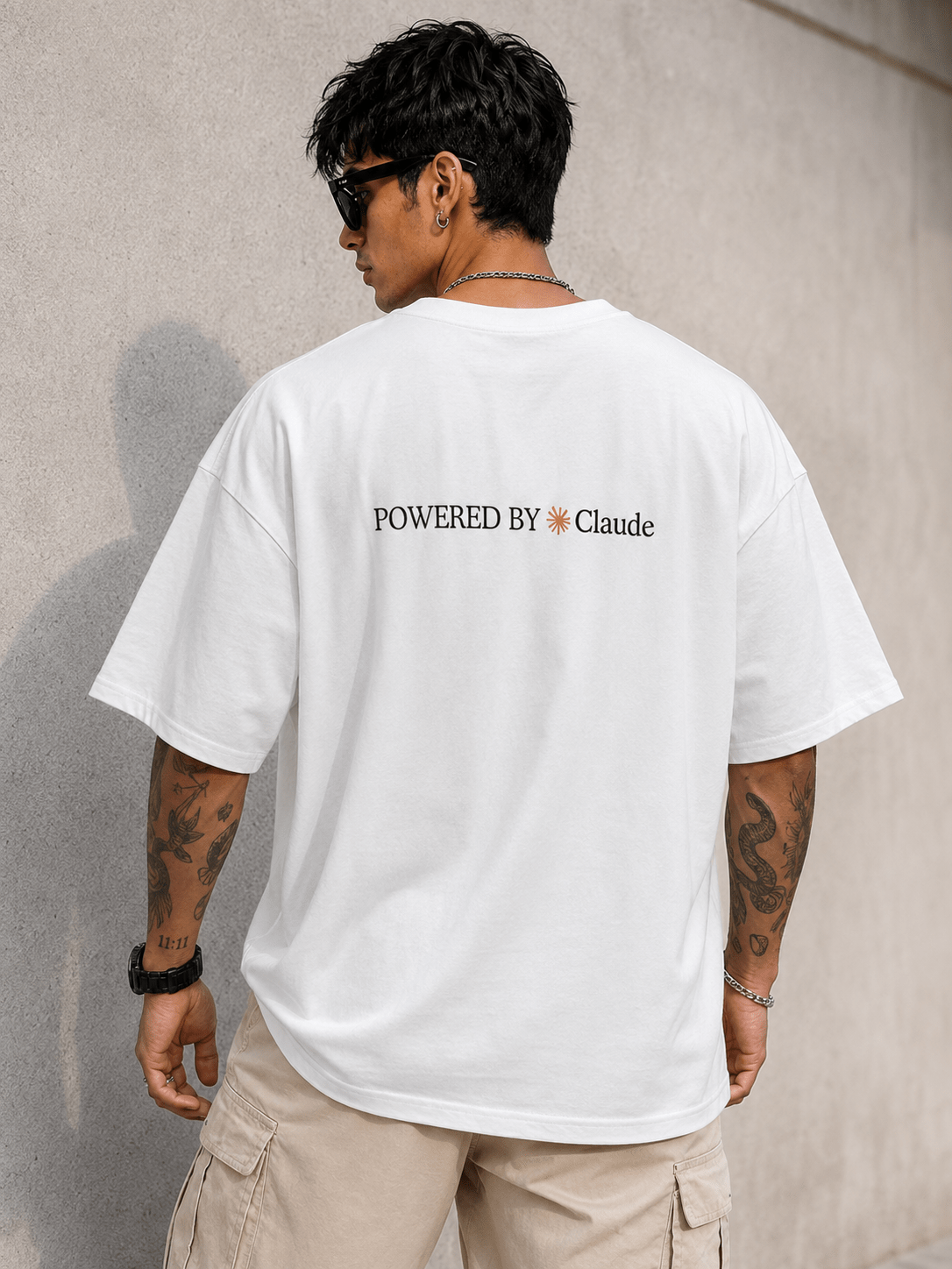 Powered by Claude T-Shirt - The Kaleshi Collective