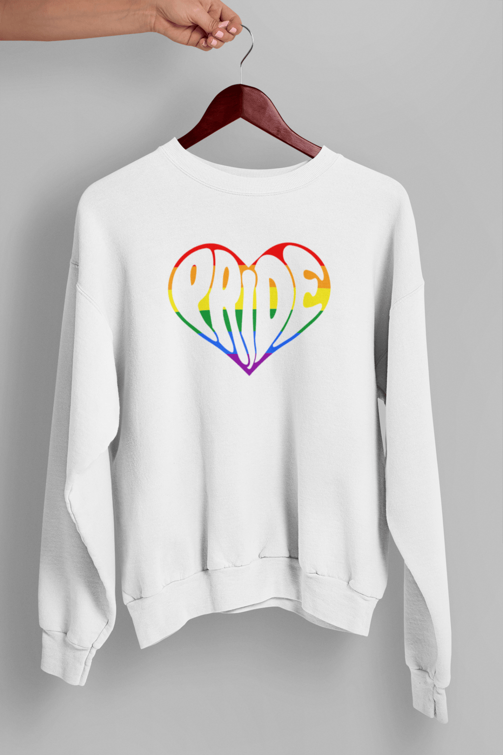 Pride Heart Two Centre Motif Unisex Sweatshirt - The Kaleshi Collective