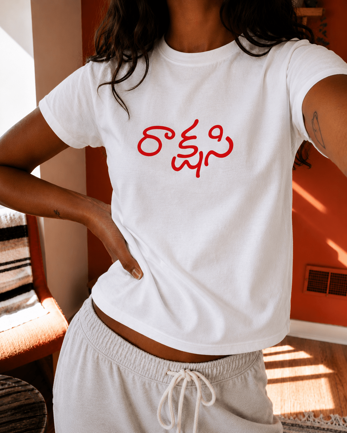 Rakshasi in Telugu T-Shirt - The Kaleshi Collective