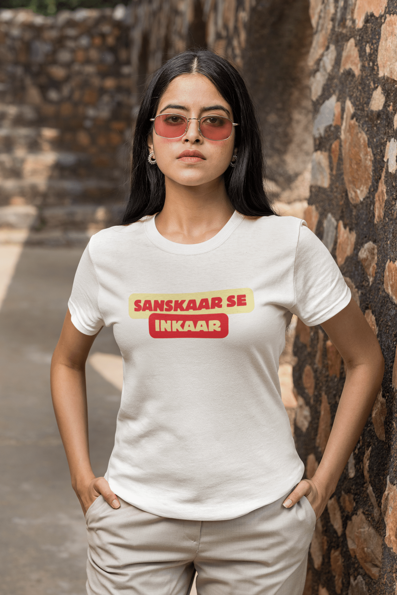 Sanskaar Se Inkaar T-Shirt - The Kaleshi Collective