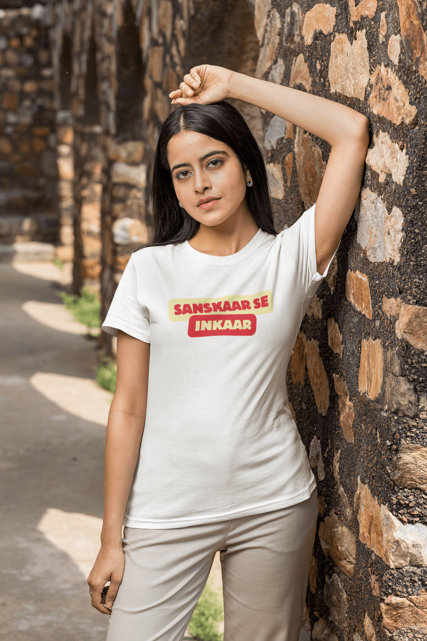 Sanskaar Se Inkaar T-Shirt - The Kaleshi Collective