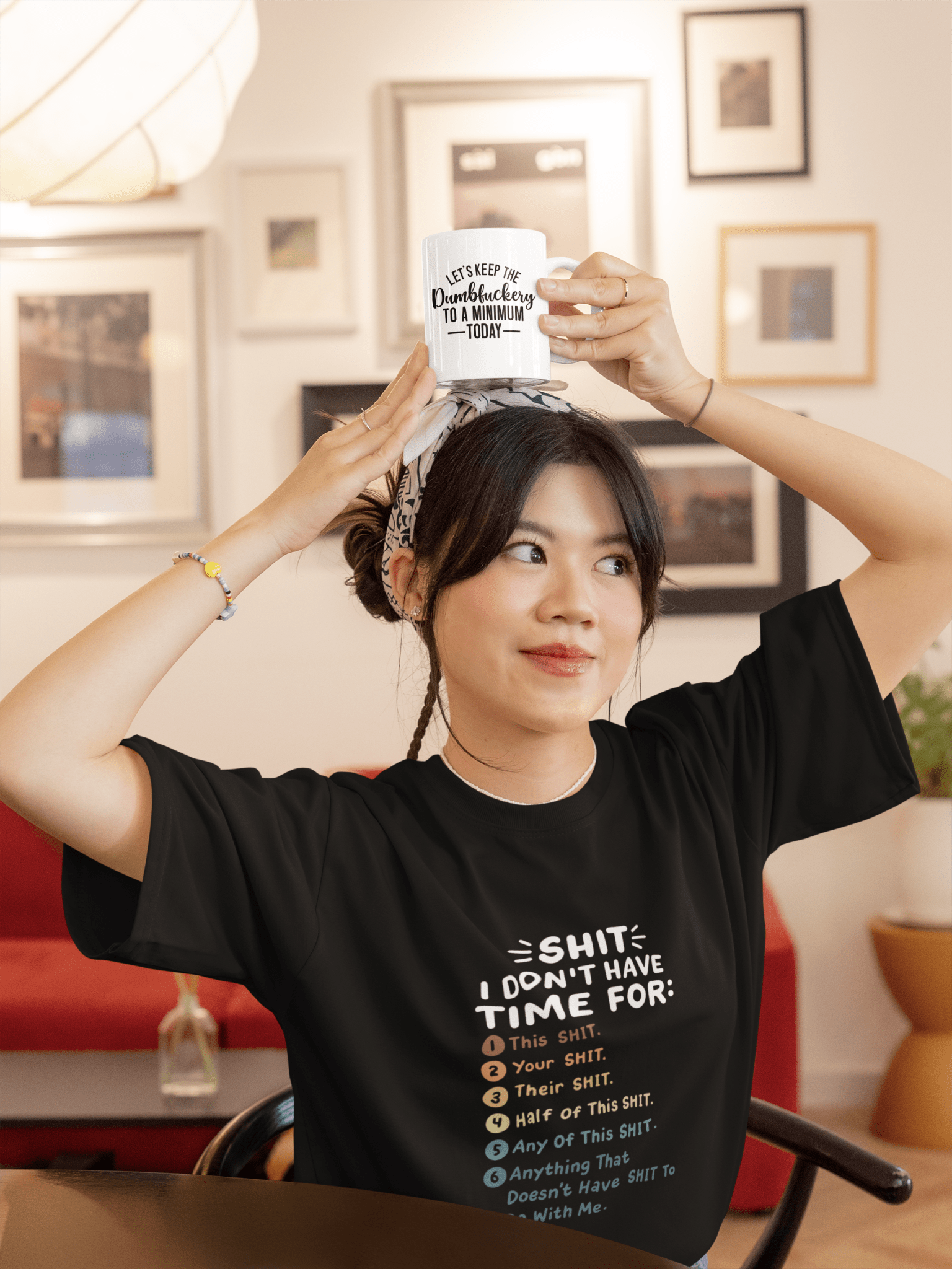 Shit I Don't Have Time For Oversized T-Shirt - The Kaleshi Collective