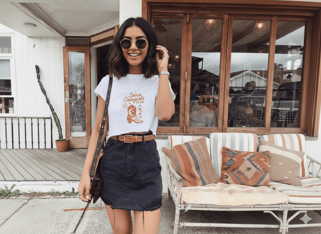 Space Cowgirls Club Crop Top - The Kaleshi Collective