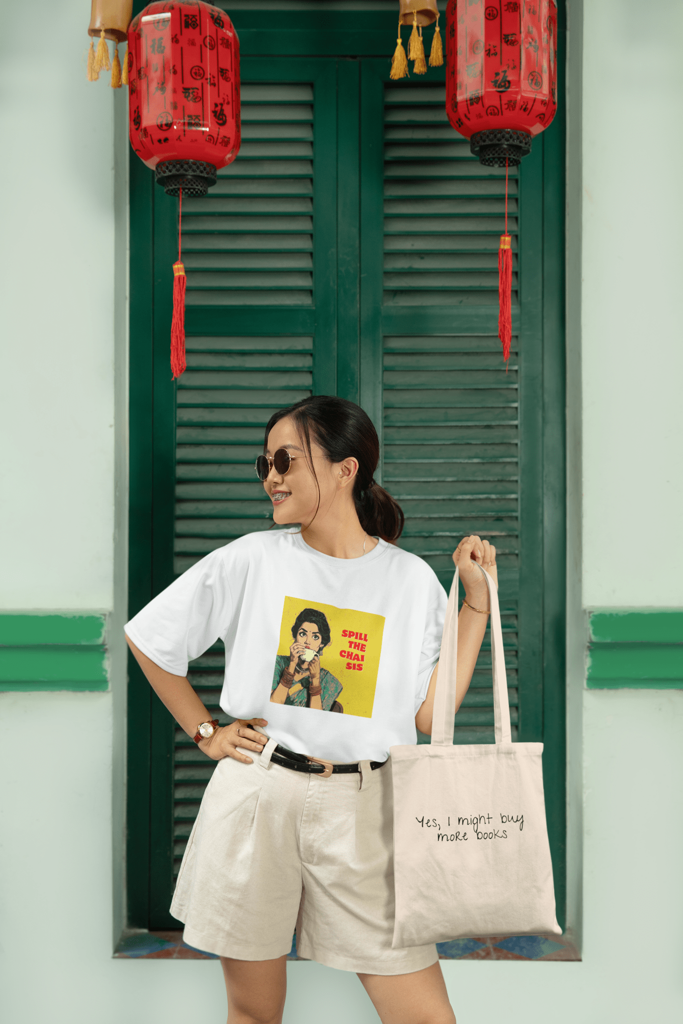 Spill The Chai Sis Oversized T-Shirt - The Kaleshi Collective