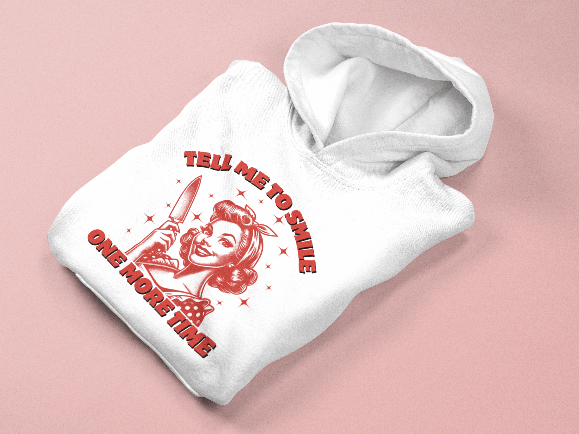 Tell Me To Smile One More Time Hoodie - The Kaleshi Collective