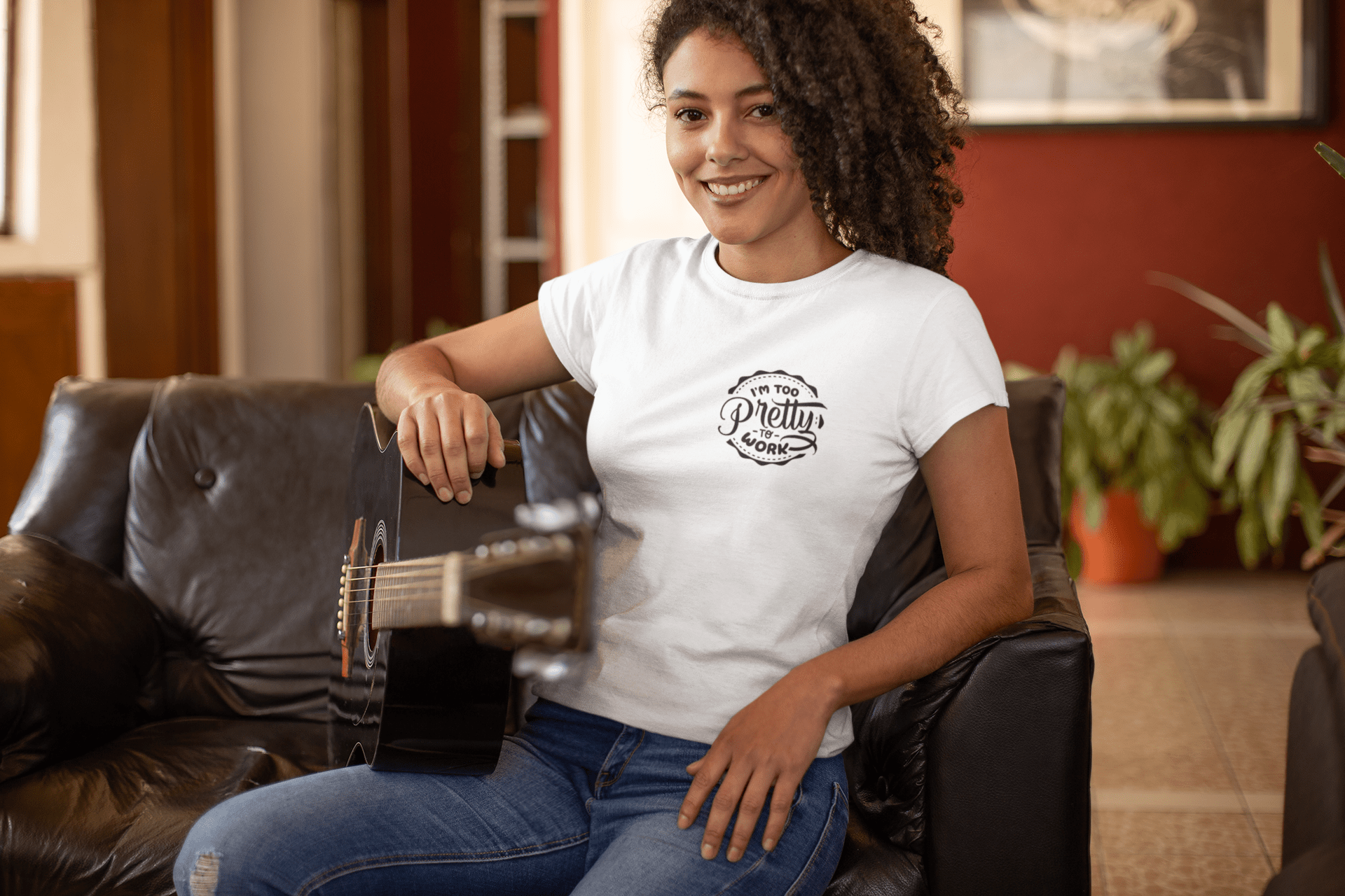 Too Pretty To Work T-Shirt - The Kaleshi Collective